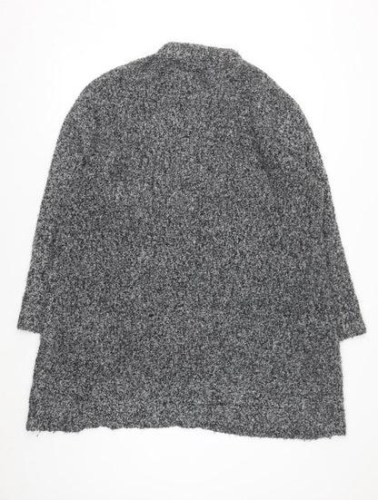Gerry Weber Women's Grey Long Sleeve Chunky-Knit Cardigan Size 20