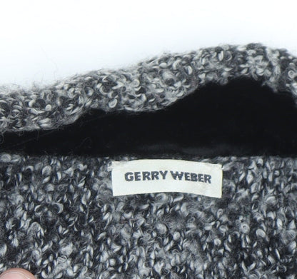 Gerry Weber Women's Grey Long Sleeve Chunky-Knit Cardigan Size 20