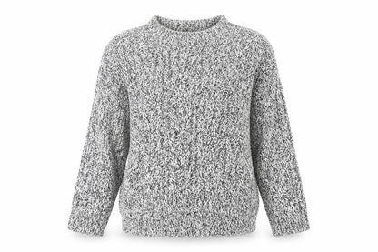 H&M Womens Grey Chunky Knit Pullover Jumper XS