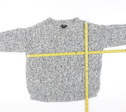 H&M Womens Grey Chunky Knit Pullover Jumper XS