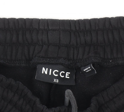 Nicce Men's Black Jogger Sweatpants XS Fleece Cotton Blend