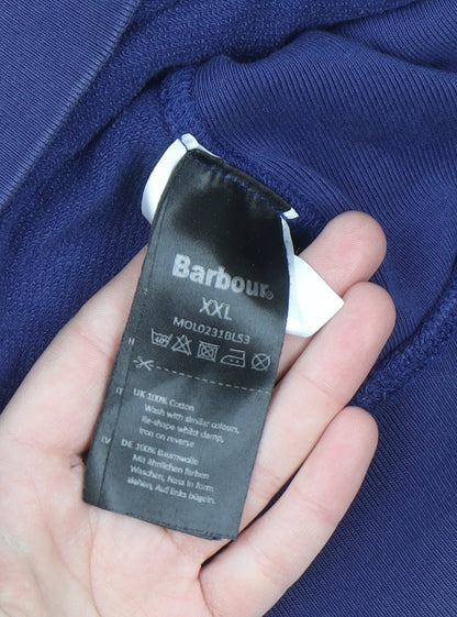 Barbour International Steve McQueen Blue Men's 2XL Crew Neck Sweatshirt