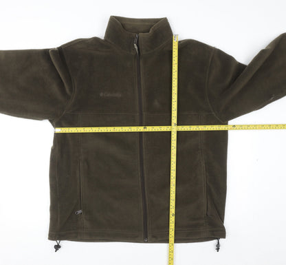 Columbia Men's Brown Fleece Full Zip Sweatshirt Jacket L
