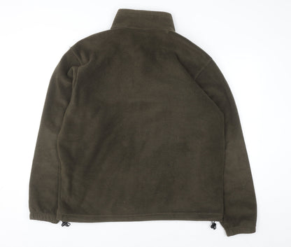 Columbia Men's Brown Fleece Full Zip Sweatshirt Jacket L