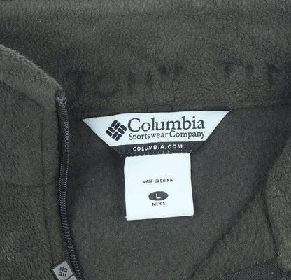 Columbia Men's Brown Fleece Full Zip Sweatshirt Jacket L