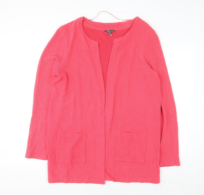 Street One Women's Pink Long Sleeve Open Cardigan Size 16