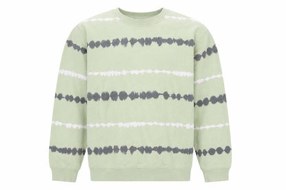 Marks and Spencer Men's Light Green Tie-Dye Cotton Sweatshirt Medium