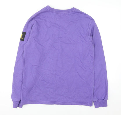 Cultura Del Terrazzo Men's Purple Small Crew Neck Pullover Sweatshirt
