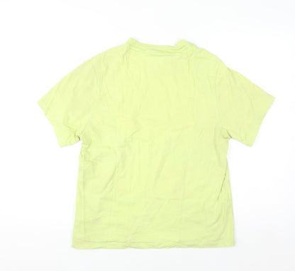 Adidas Women's Green Short Sleeve Basic Cotton T-Shirt Size 10