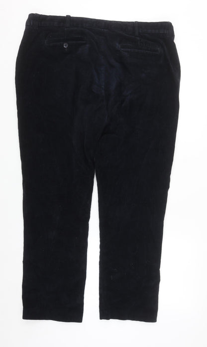 Dunnes Stores Men's Navy Corduroy Chino Trousers Size 40 Regular