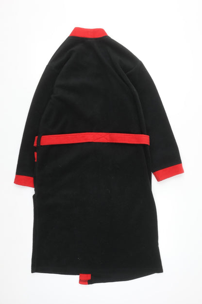 Manchester United Boys Black Red Fleece Robe 11-12 Years Sports Nightwear
