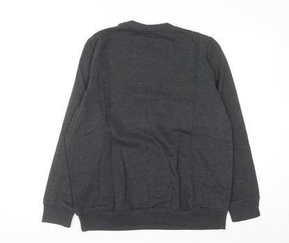 Avenue Women Grey Christmas Graphic Pullover Sweatshirt Size 16-18