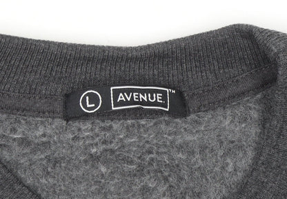 Avenue Women Grey Christmas Graphic Pullover Sweatshirt Size 16-18