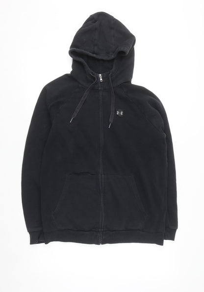 Under Armour Men's Black Full Zip Hoodie Size M Fleece Sportswear