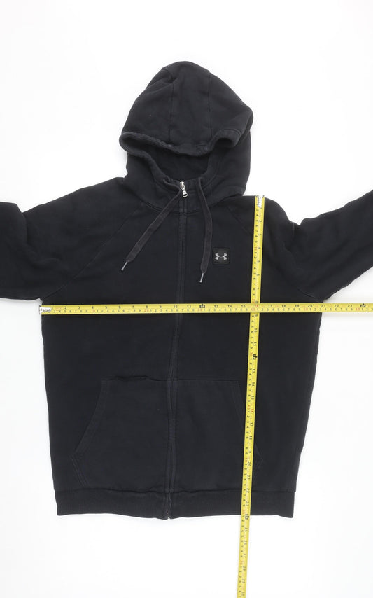 Under Armour Men's Black Full Zip Hoodie Size M Fleece Sportswear