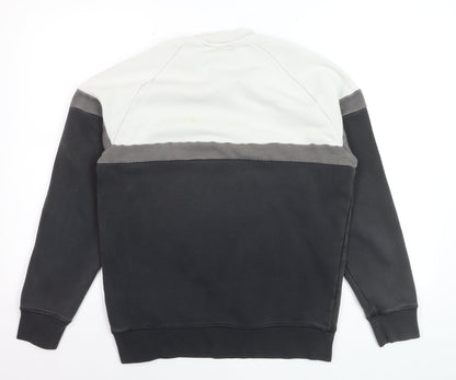 Adidas Mens Grey Crew Neck Pullover Jumper Size S Sports Fleece