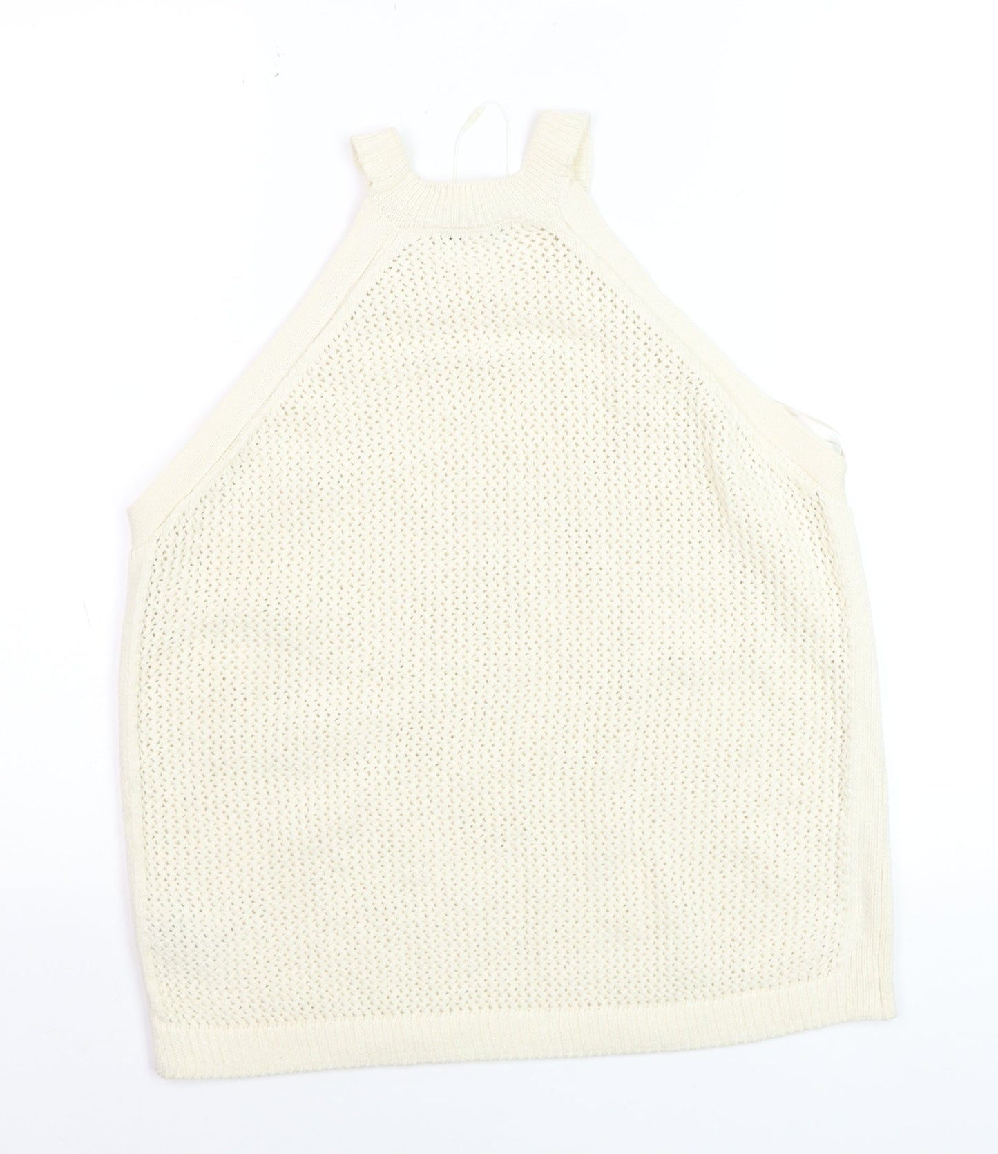 Marks and Spencer Women’s Ivory Knit Halter Tank Top Size M