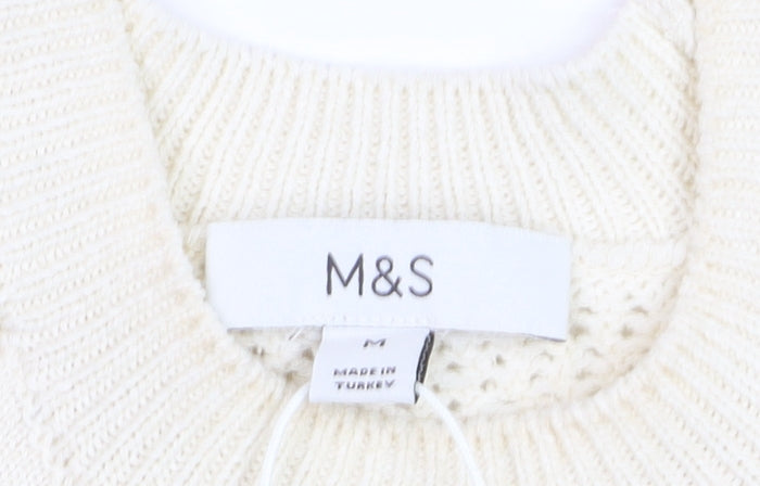 Marks and Spencer Women’s Ivory Knit Halter Tank Top Size M