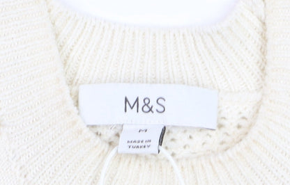 Marks and Spencer Women’s Ivory Knit Halter Tank Top Size M