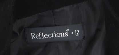 Reflections Women's Black Size 12 Classic Single-Breasted Blazer
