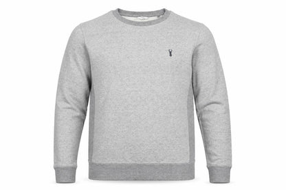 Next Men's Grey Cotton Blend Crew Neck Pullover Sweatshirt Size S
