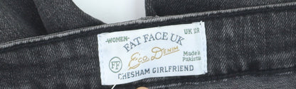 Fat Face Women Grey 12 Relaxed Fit Chesham Girlfriend Jeans
