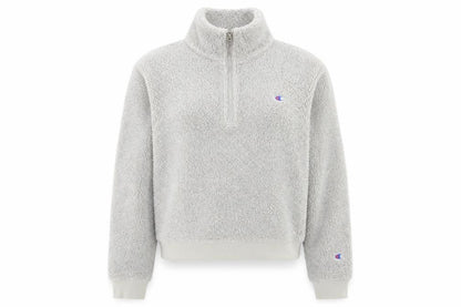 Champion Women’s Beige 1/2 Zip Fleece Sweatshirt Medium