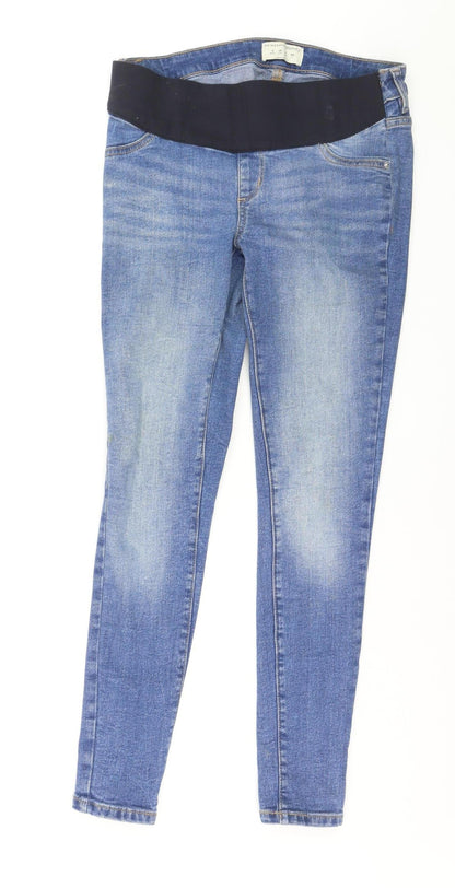 Primark Maternity Blue Skinny Jeans Women’s Size 8 Stretch Denim