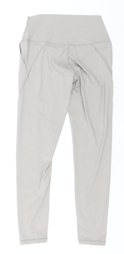 GYMGODDESS Womens Beige Leggings L Activewear High Waist Stretch