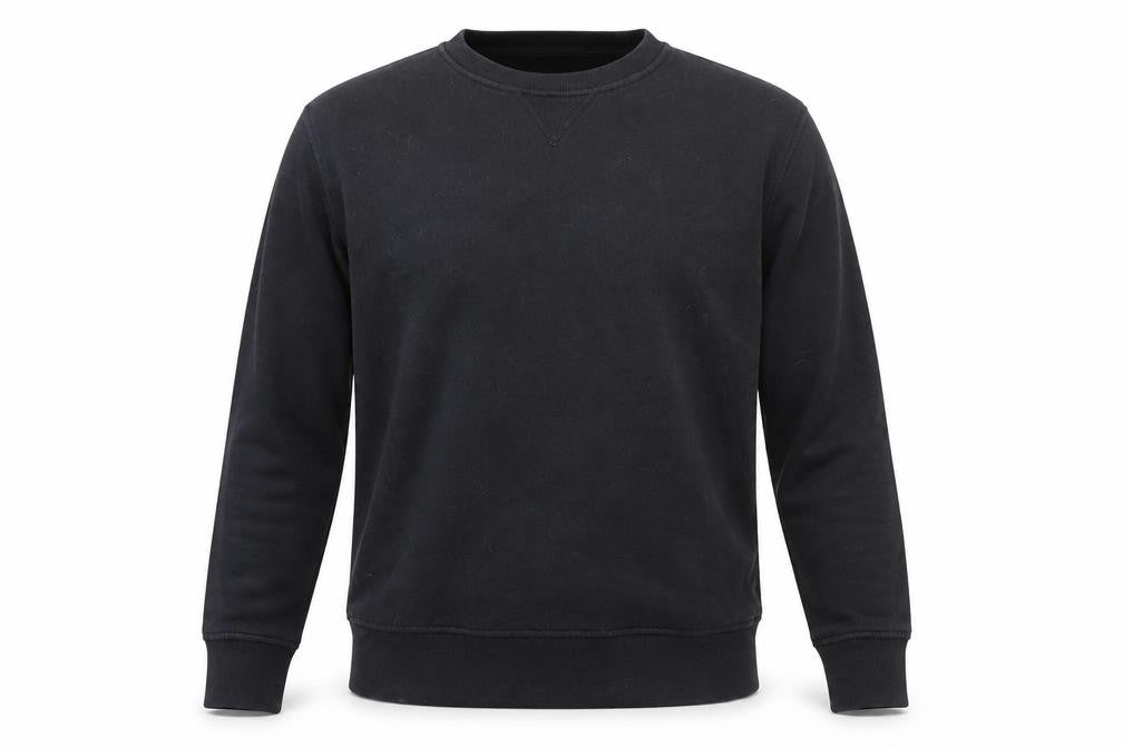 Gap Men's Black Cotton Blend Crew Neck Pullover Sweatshirt S
