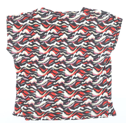 Dunnes Women’s Multicoloured V-Neck Cotton Modal T-Shirt L