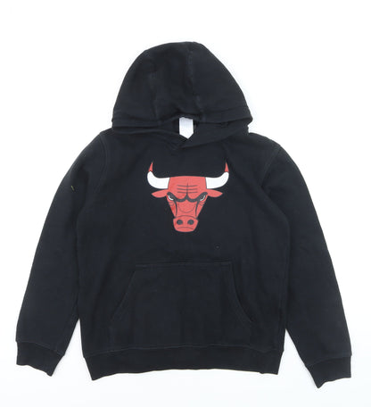 NBA Youth Boys Black Hoodie 14-16 Years Pullover Cotton Blend