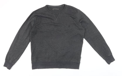 French Connection Men's Grey Cotton Pullover Jumper M
