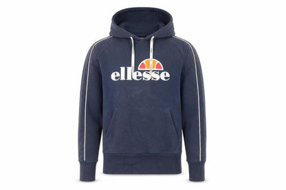 Ellesse Mens Blue Pullover Hoodie Size M Logo Fleece Sweatshirt