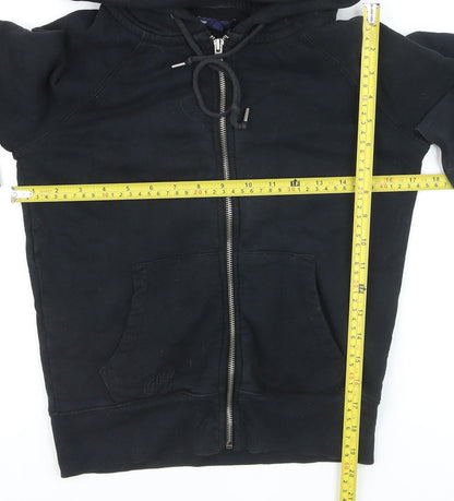 GAP Men’s Black Full Zip Hoodie Small Cotton Blend