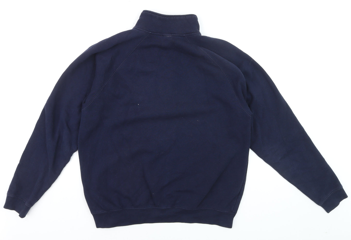 Goose & Gander Men's Navy Blue 1/4 Zip Sweatshirt L Fleece Pullover