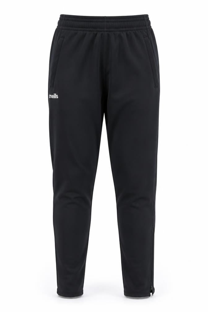 O'Neills Womens Black Medium Track Pants Elastic Waist Zip Hem
