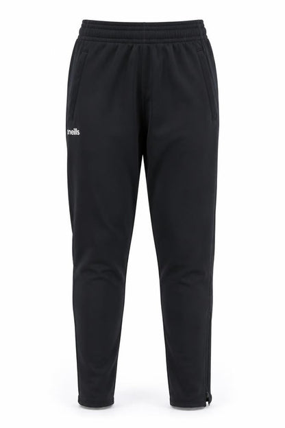 O'Neills Womens Black Medium Track Pants Elastic Waist Zip Hem