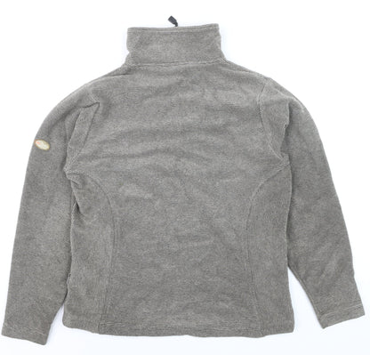 Trespass Men's Grey Fleece 1/4 Zip Pullover Jumper Size L Outdoor