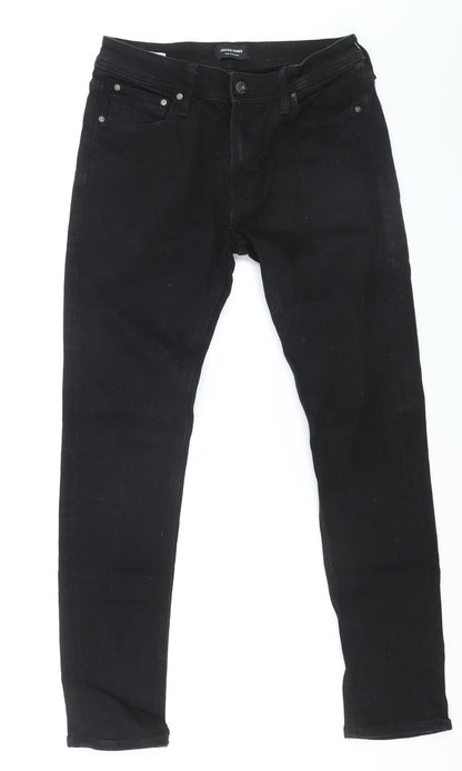 Jack & Jones Men's Black Slim Fit Skinny Denim Jeans 32W 30L