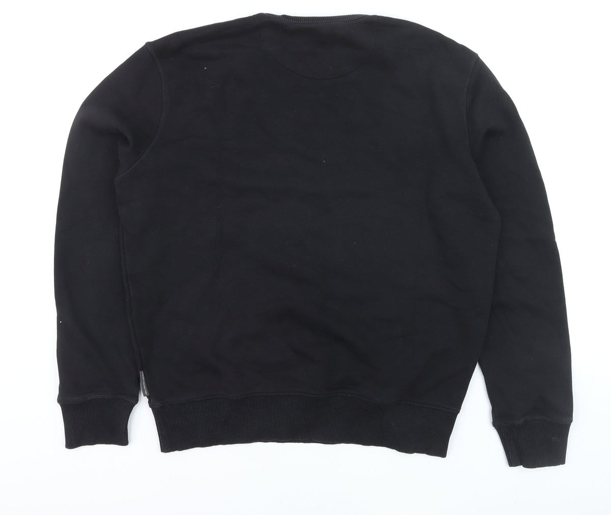French Connection Men’s Black Cotton Pullover Jumper M