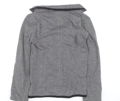 Select Women Grey Striped Blazer UK 14 Long Sleeve Classic Style