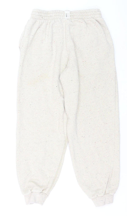 Nike Boys Beige Jogger Sweatpants 13-14 Years Cotton Blend Fleece Trousers