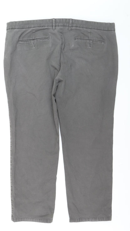 Marks and Spencer Men's Grey Regular Fit Straight Jeans Size 42