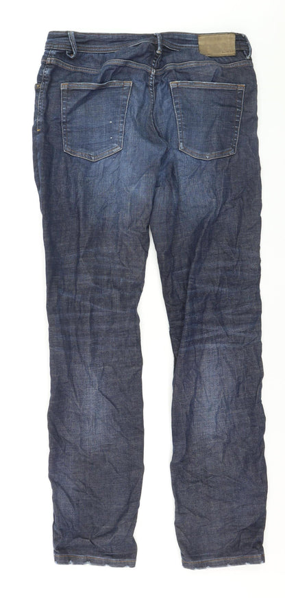 Primark Men’s Blue Straight Denim Jeans Size L W34 L34 Stretch