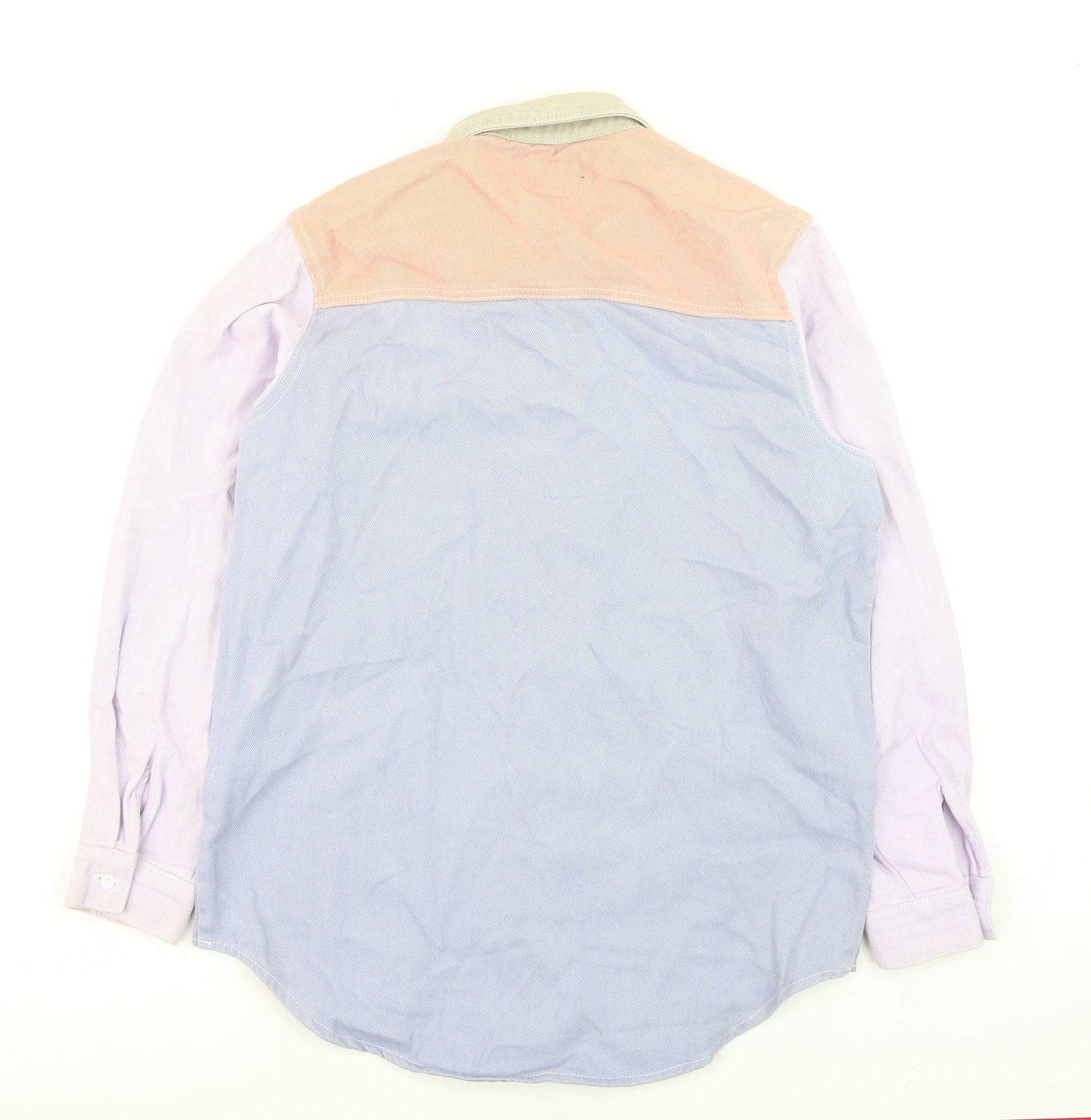 Missguided Womens Multicoloured Cotton Button-Up Shirt Size 6