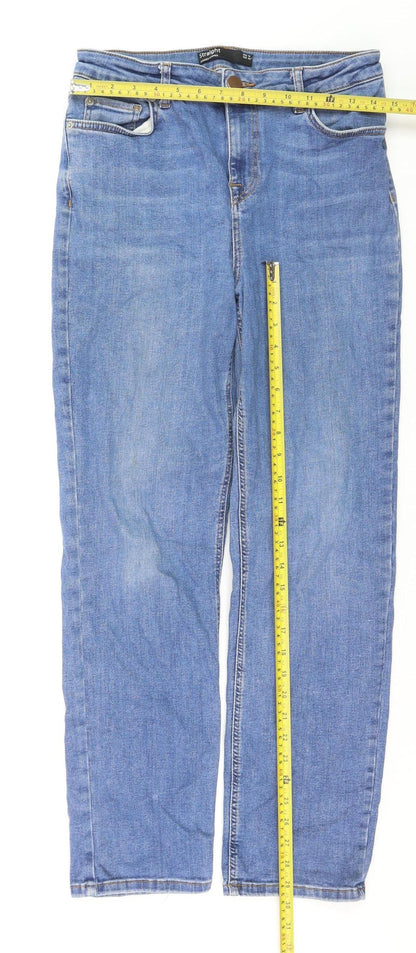 Dunnes Stores Womens Blue Straight Leg Jeans Size 14