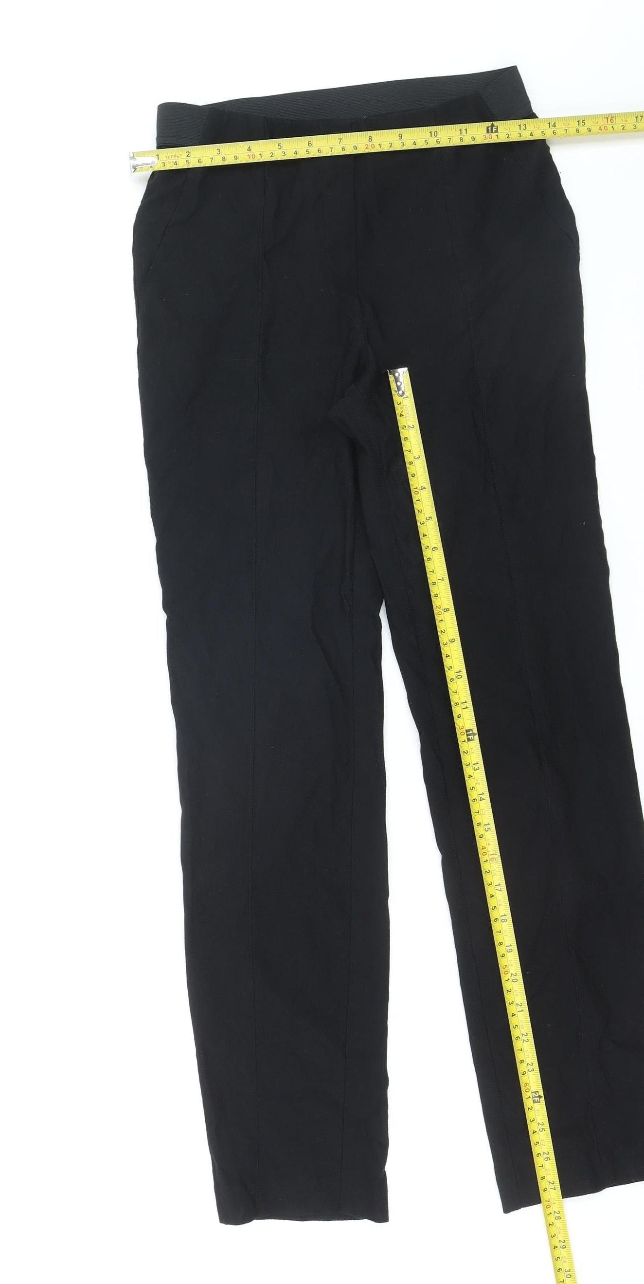 Gallery Women’s Black Stretch Leggings Size 8 Mid Rise Comfort Fit