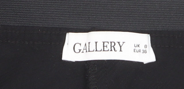 Gallery Women’s Black Stretch Leggings Size 8 Mid Rise Comfort Fit