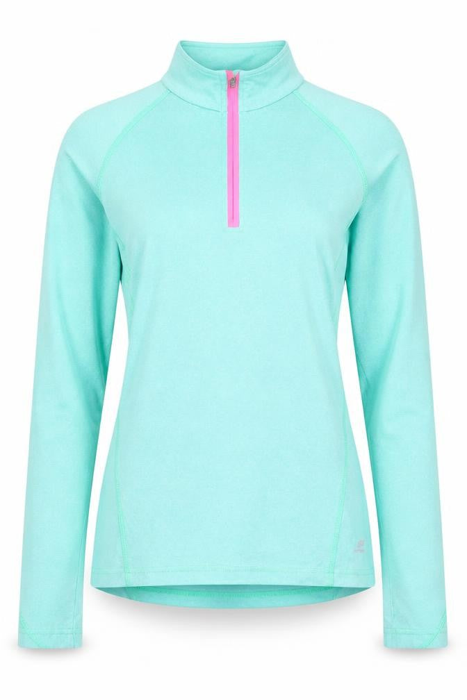 Pro Touch Women’s Green Half Zip Pullover Sweatshirt Size 10 Dry-Plus